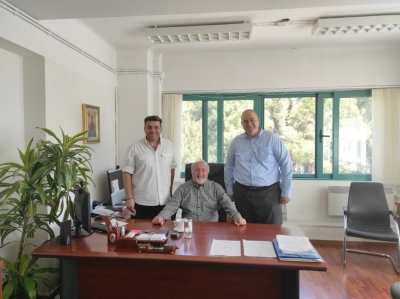 Συνάντηση Γιαννακόπουλου με τον Διοικητή του Παναρκαδικού Νοσοκομείου Τρίπολης