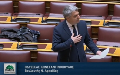 Κωνσταντινόπουλος: Ομιλία στη Βουλή για την πλήρη απαξίωση του αρχαίου θεάτρου Μεγαλόπολης