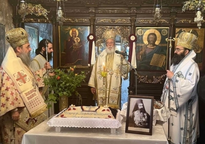 Μνημόσυνο υπέρ αναπαύσεως της ψυχής του Κύρου Πατριάρχη Ιεροσολύμων στη Β.Κυνουρία